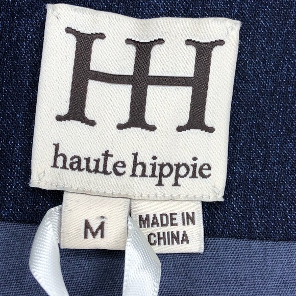 Haute Hippie Navy Scalloped Mini Skirt - Picture 12 of 14